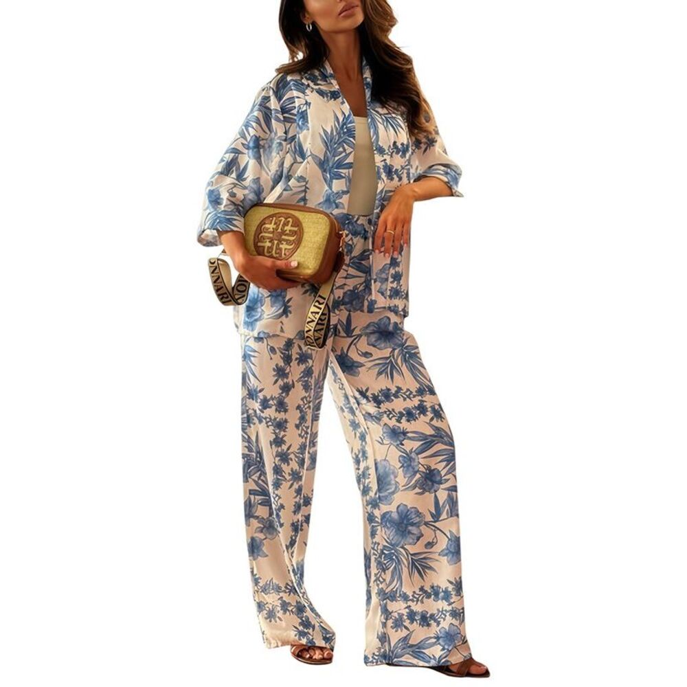 Vera Dolini Womens  2Pc Shirt & Pant Set